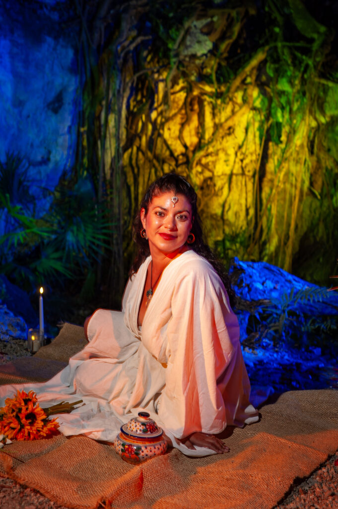 Mayan Bride A bride in a Maya wedding